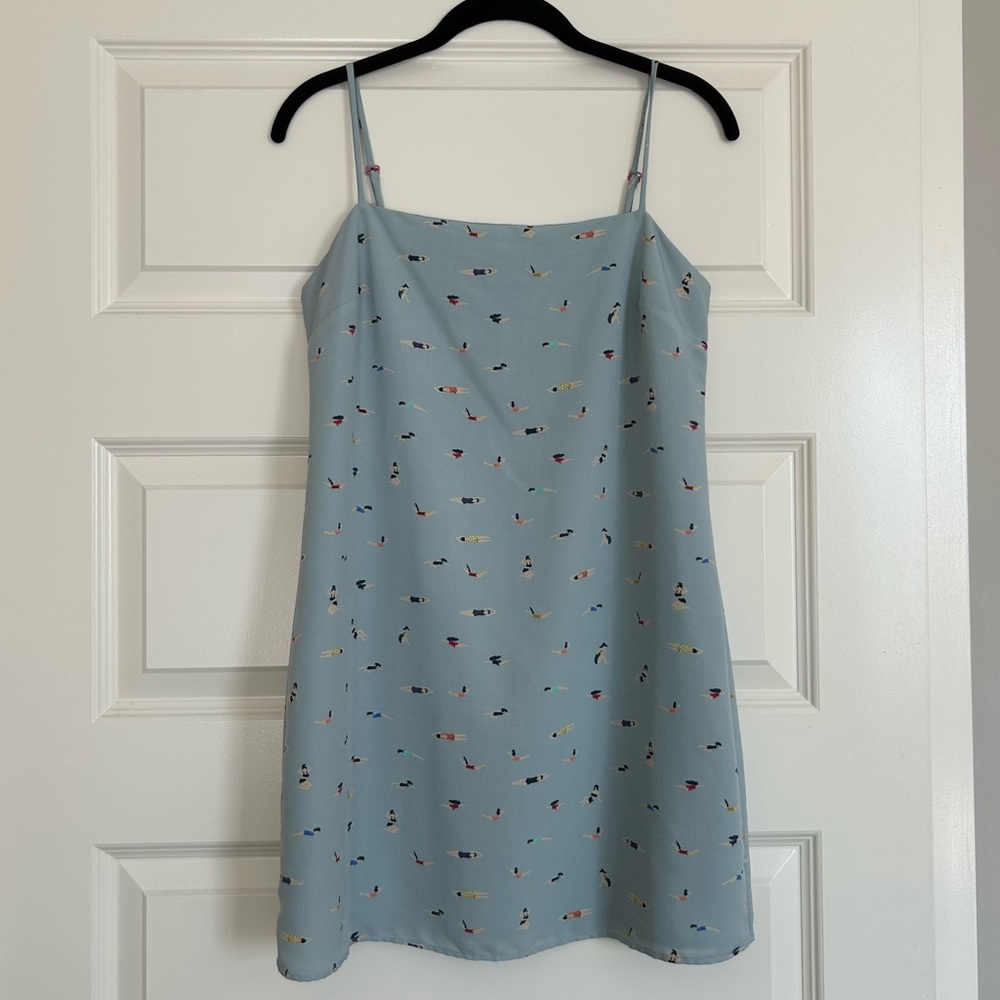 STAUD swimmers print mini dress